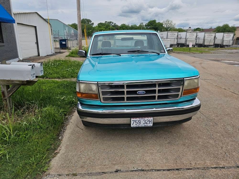 Ford F-150 with a deep, glossy finish after respray